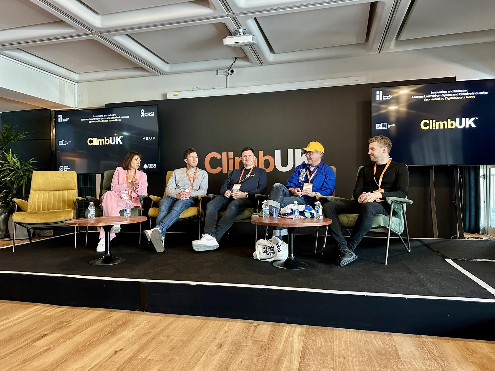 Panel discussion at ClimbUK event